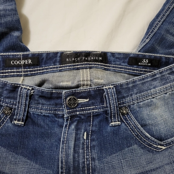 Affliction Men's Distress Jeans - Picture 8 of 8